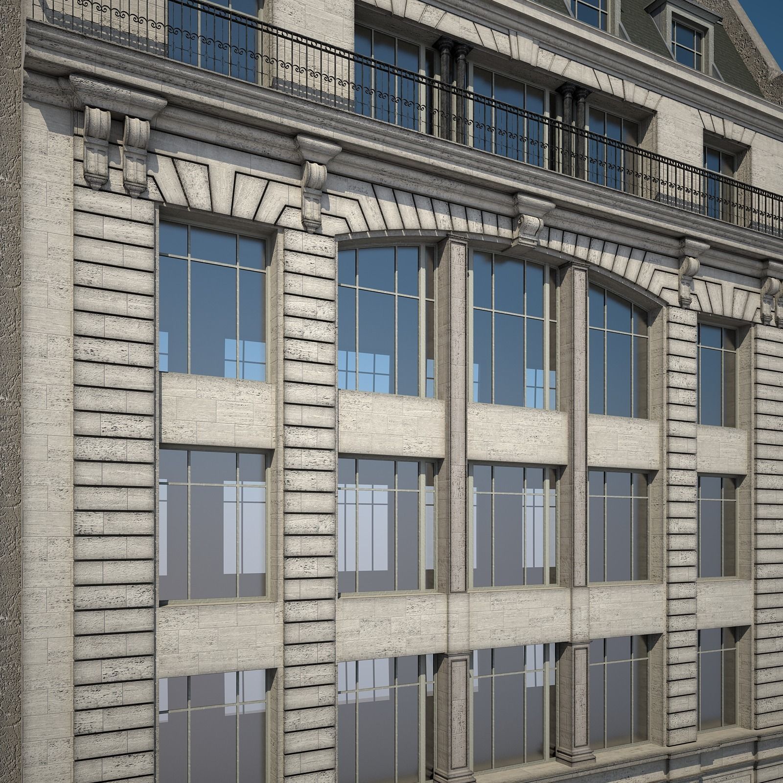  Old Building XVIII 3D model_3