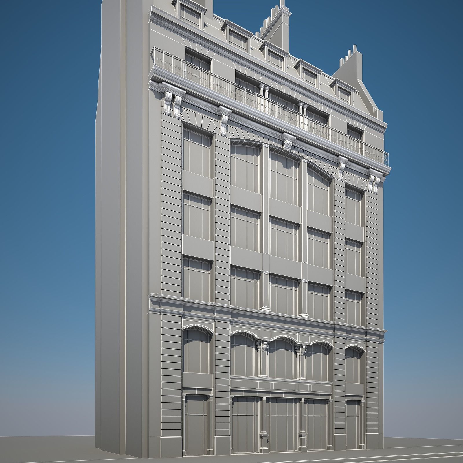  Old Building XVIII 3D model_7