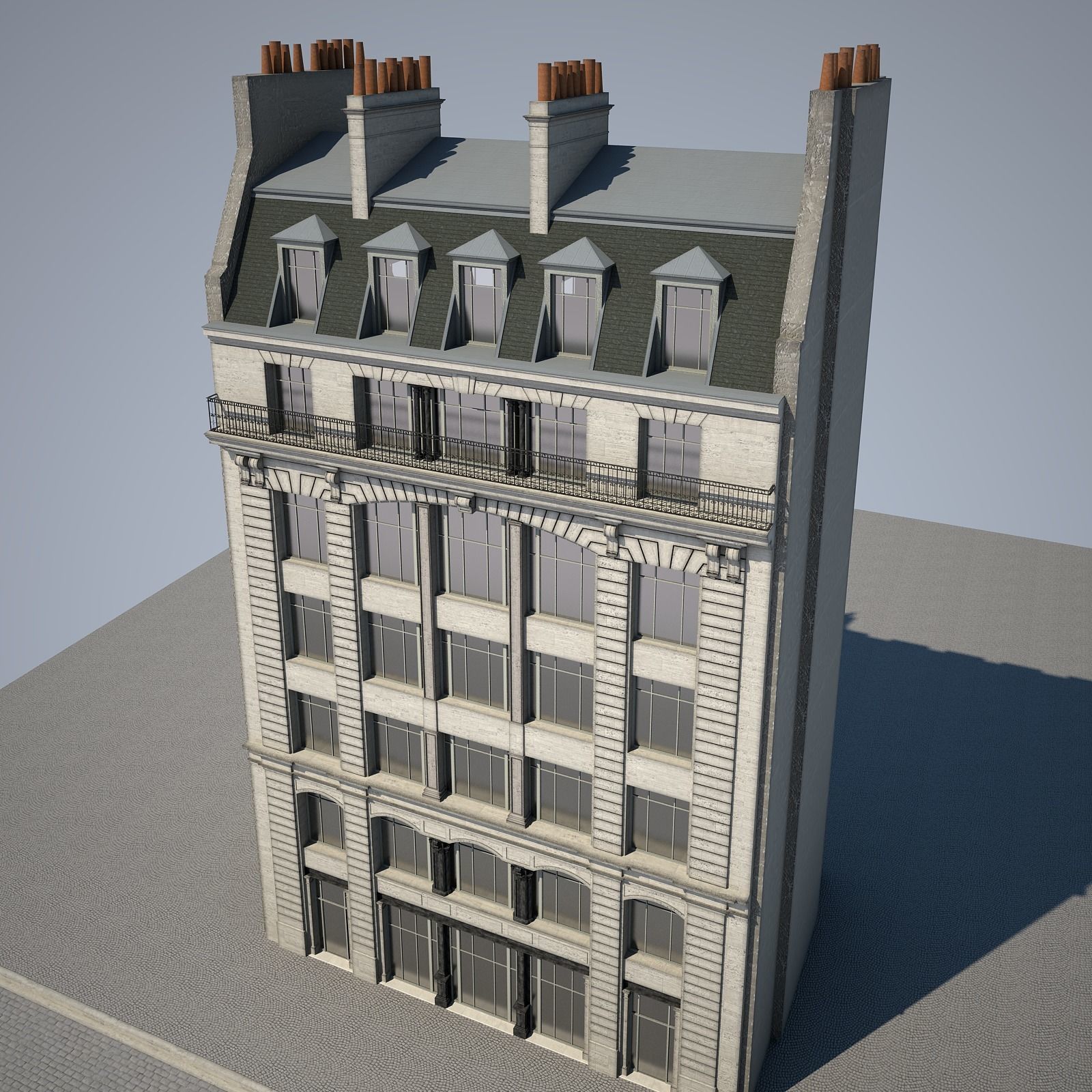  Old Building XVIII 3D model_6
