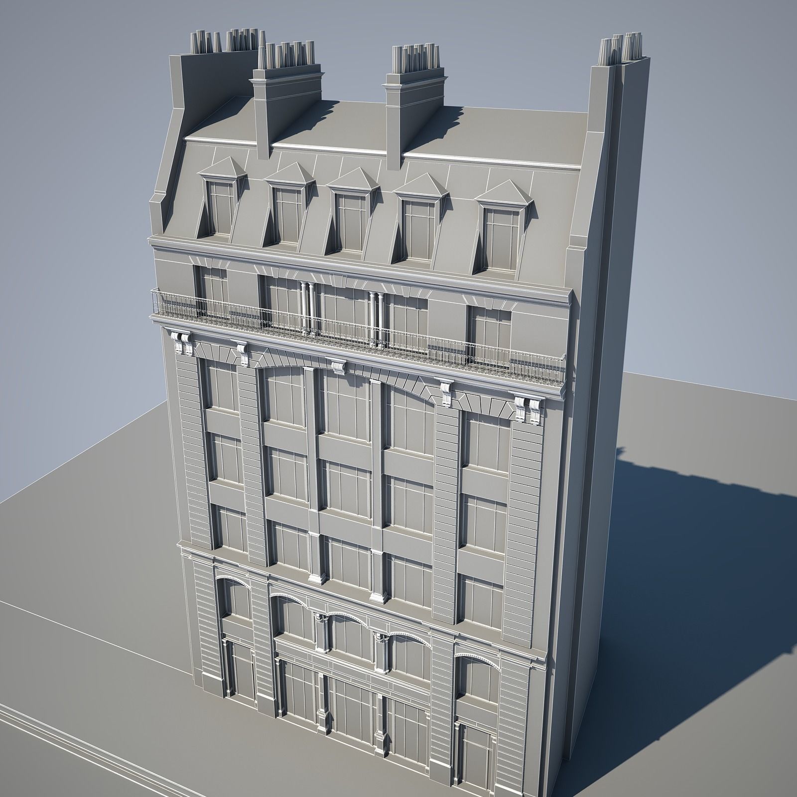  Old Building XVIII 3D model_12