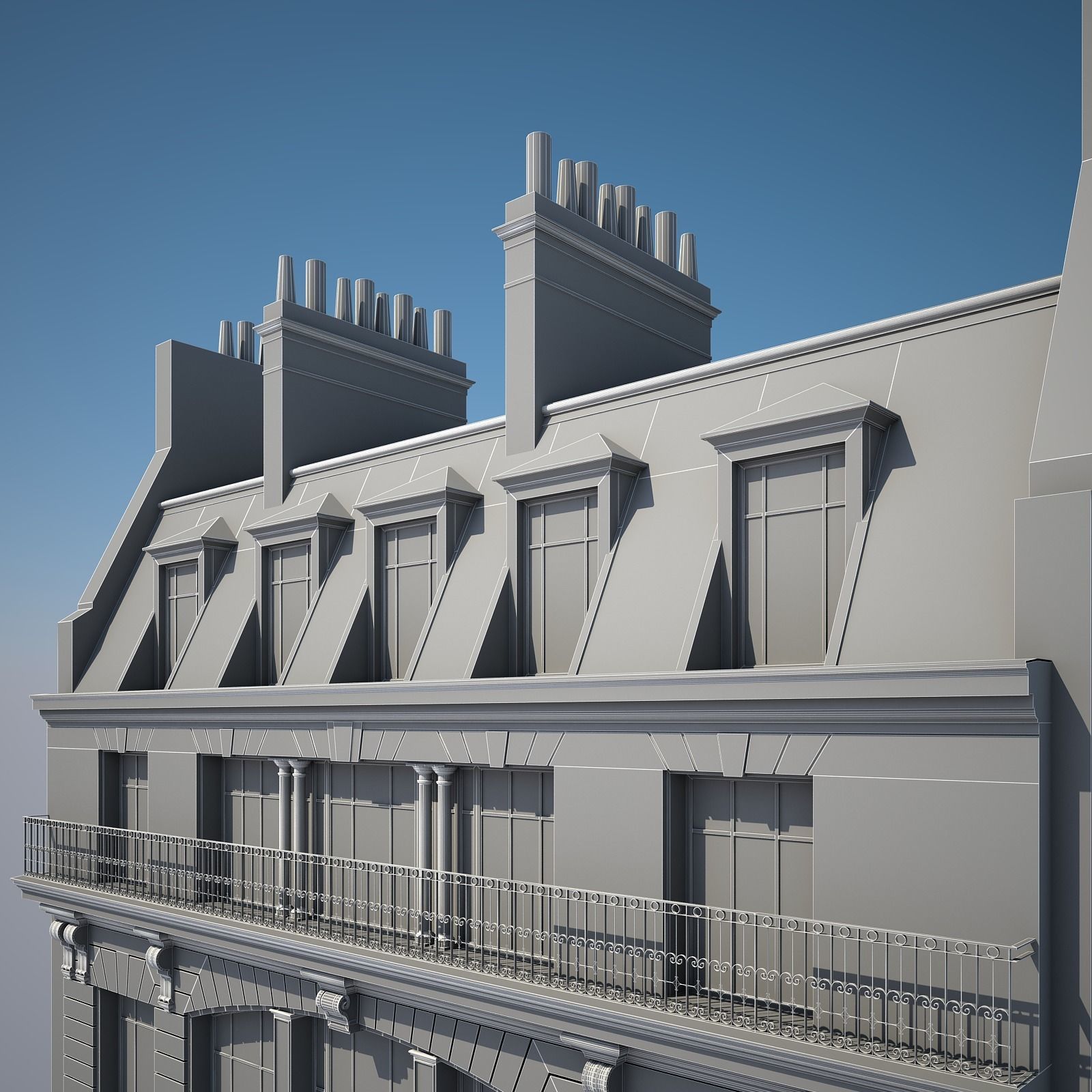  Old Building XVIII 3D model_10