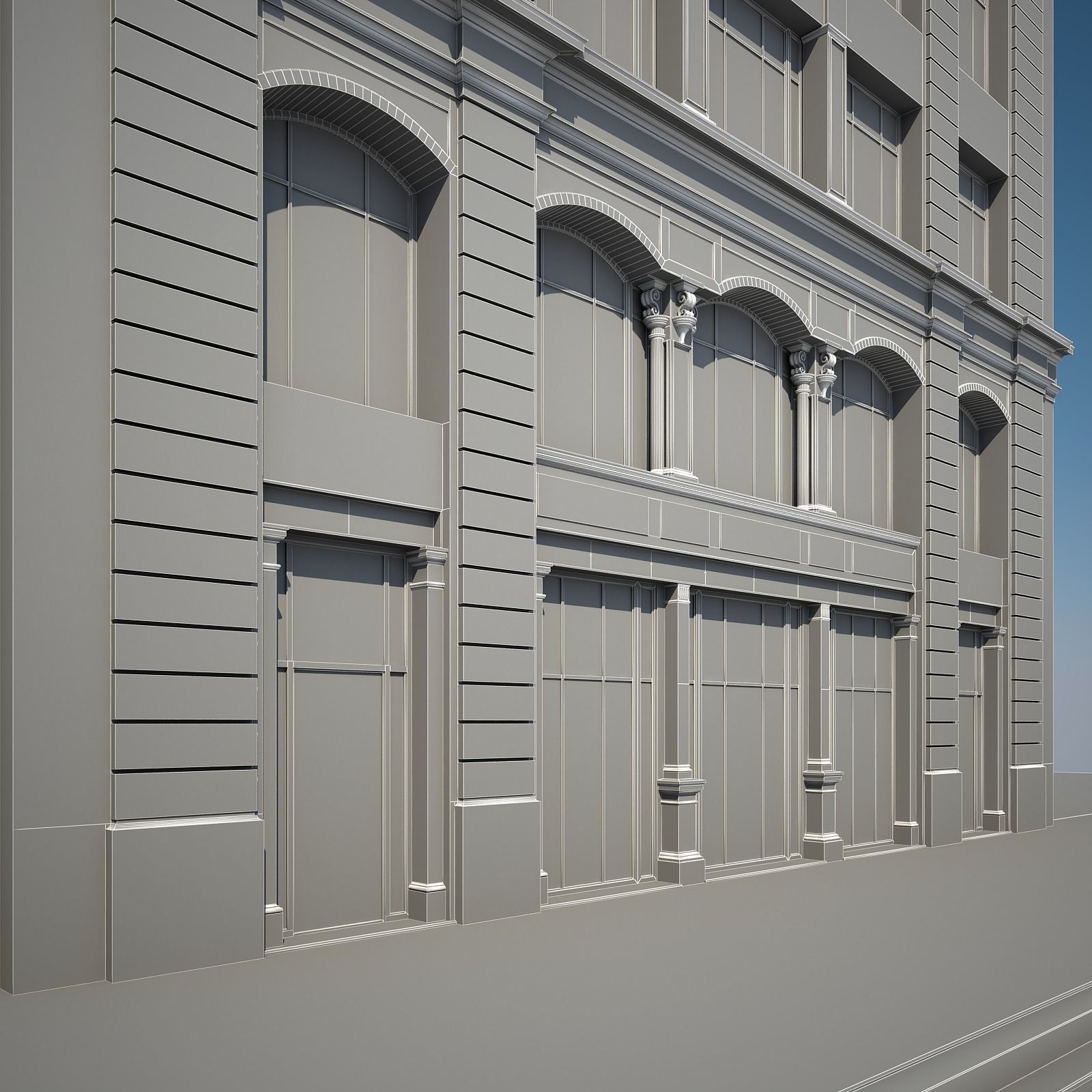  Old Building XVIII 3D model_8