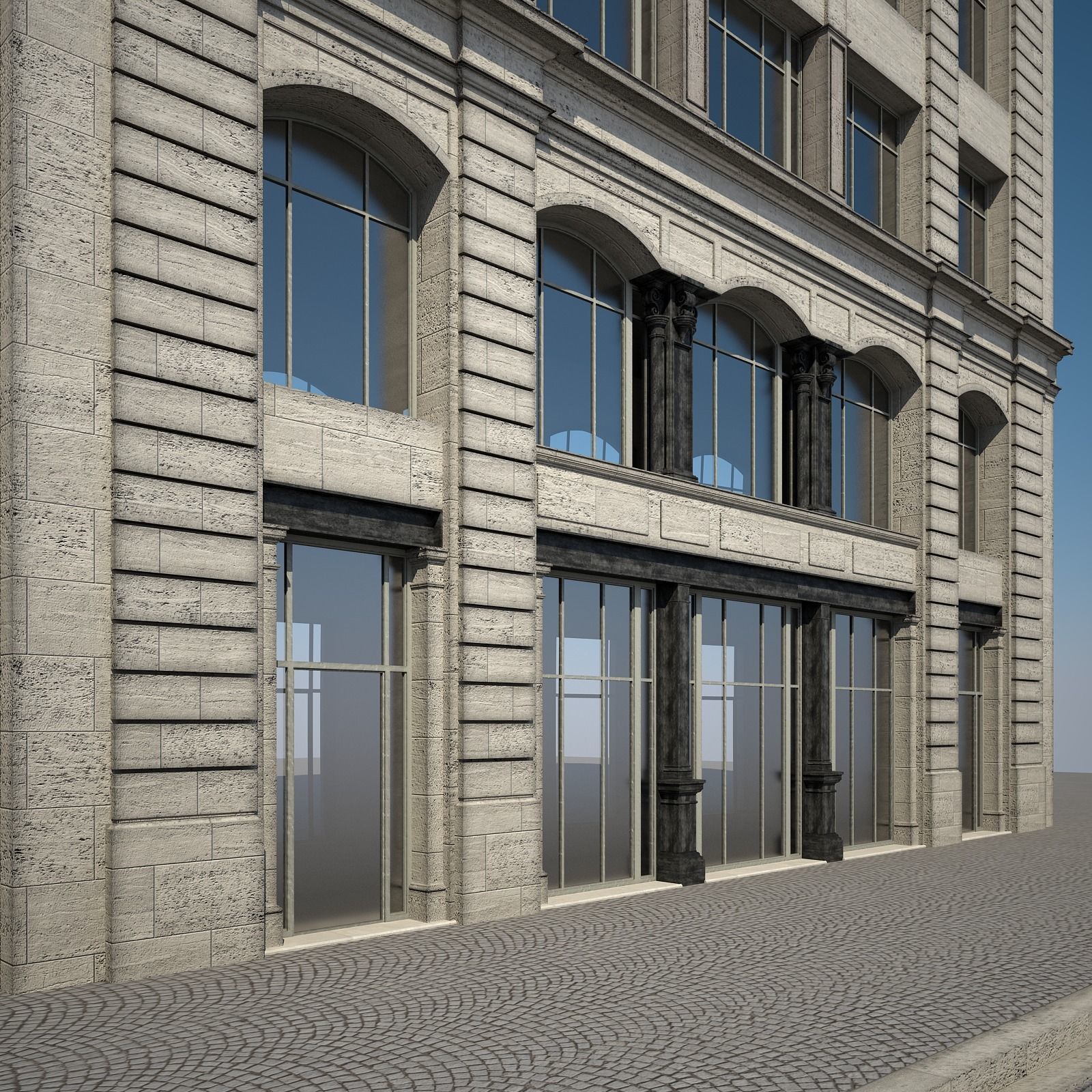  Old Building XVIII 3D model_2