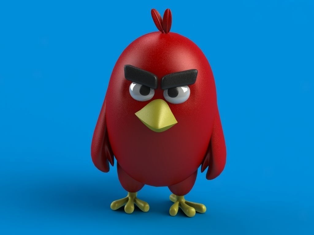 Angry Birds Red 3D print model