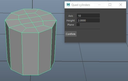 Quad Cap Cylinders 3D model_4