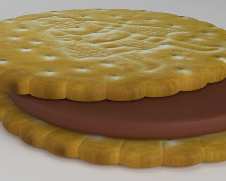Chocolate Biscuit 3D model_6