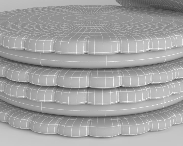 Chocolate Biscuit 3D model_10