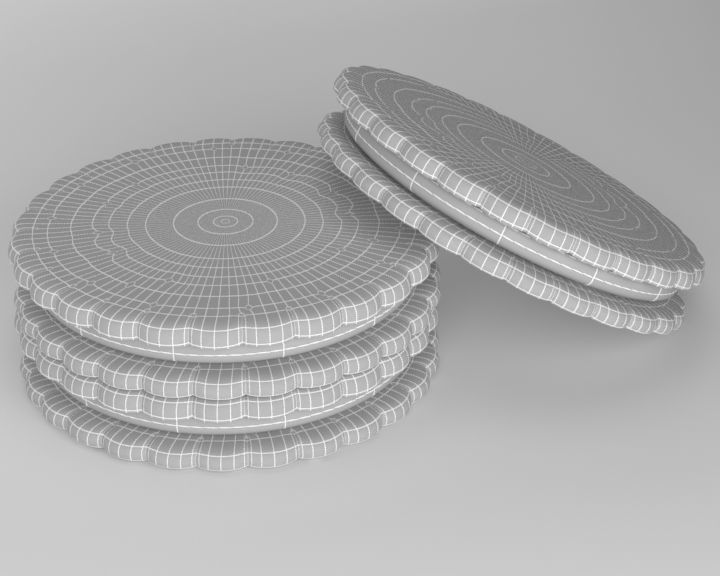 Chocolate Biscuit 3D model_9