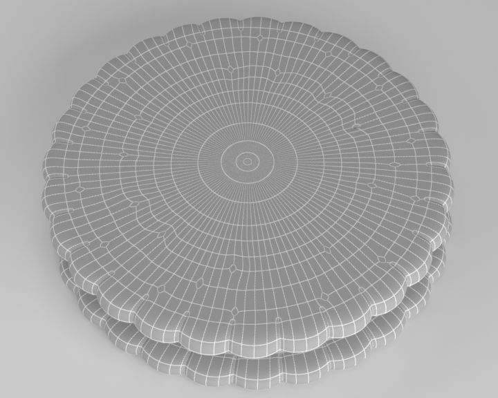 Chocolate Biscuit 3D model_11