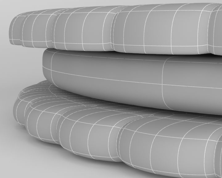 Chocolate Biscuit 3D model_12