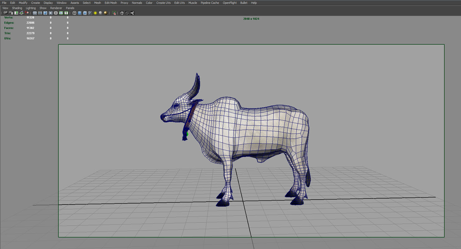 bull 3d model 3D model_4