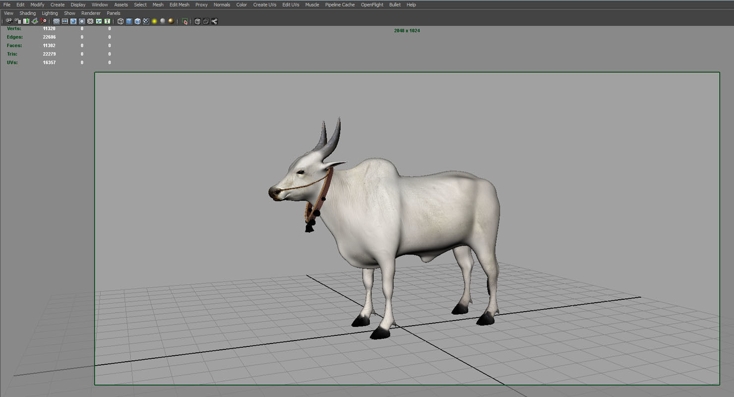 bull 3d model 3D model_3