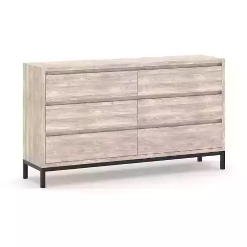 Commode chest of drawers with legs