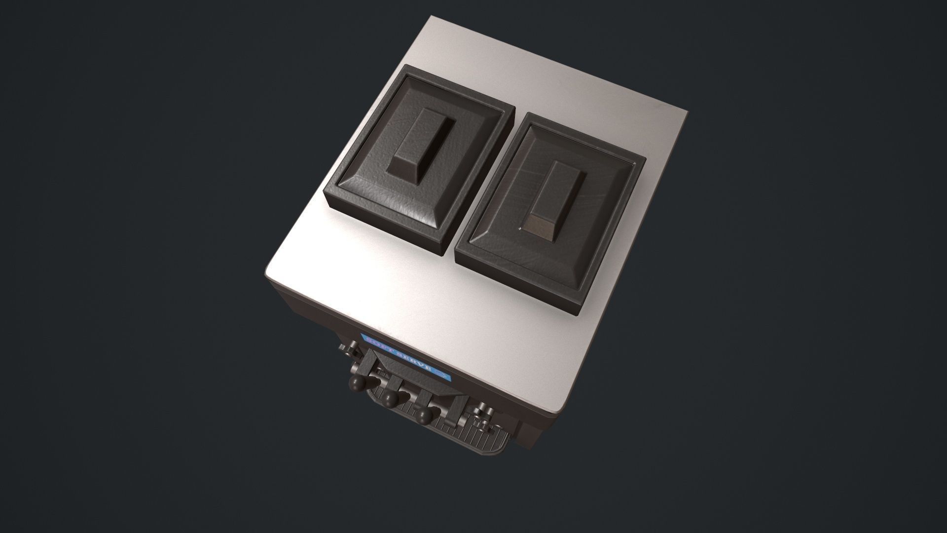 Ice Cream Machine Soft Serve Low-poly 3D model_11