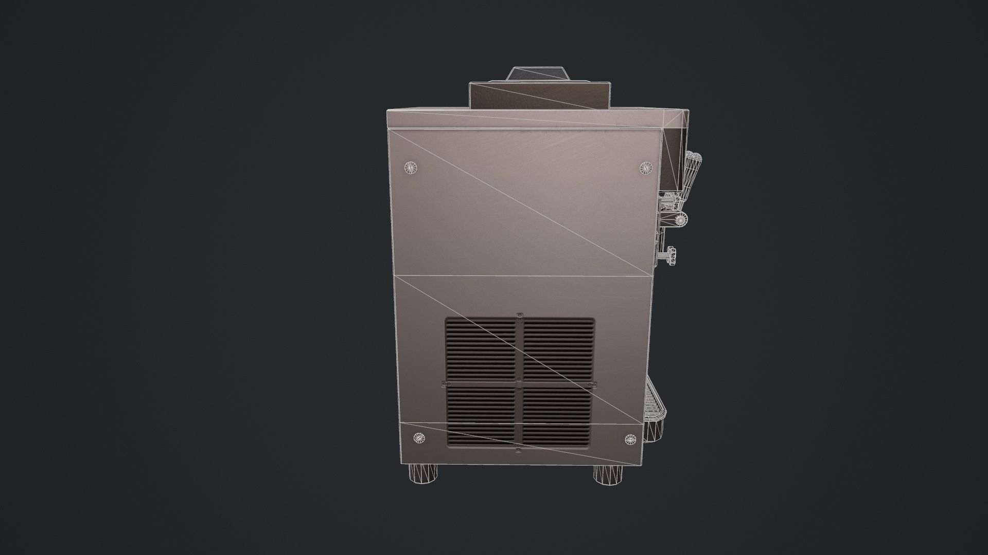 Ice Cream Machine Soft Serve Low-poly 3D model_22