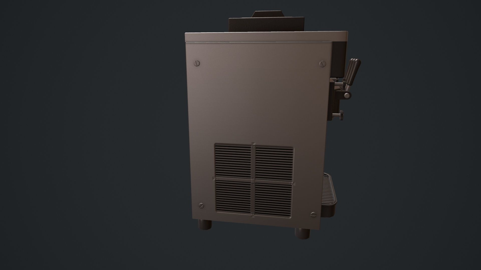 Ice Cream Machine Soft Serve Low-poly 3D model_7