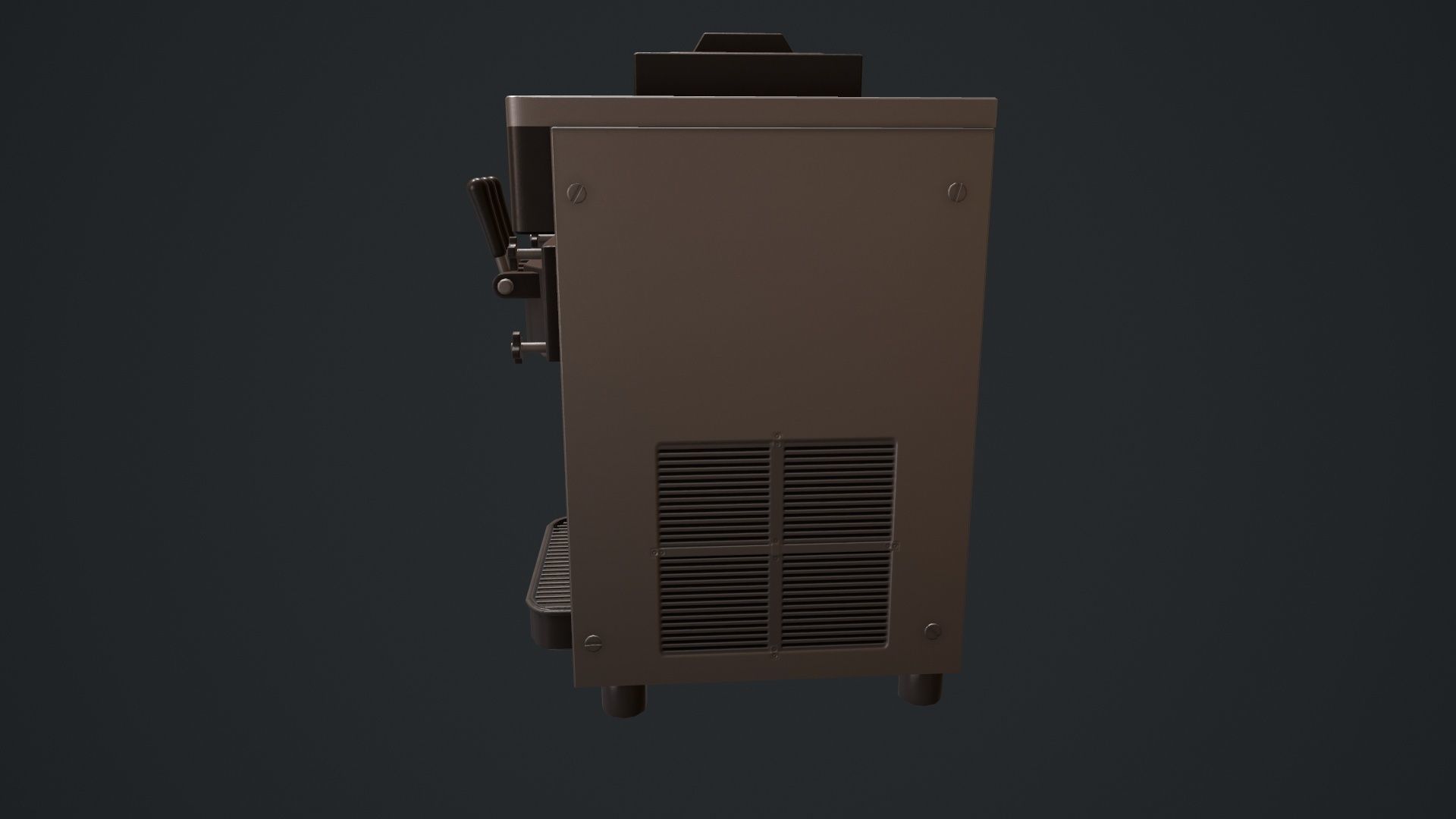 Ice Cream Machine Soft Serve Low-poly 3D model_2