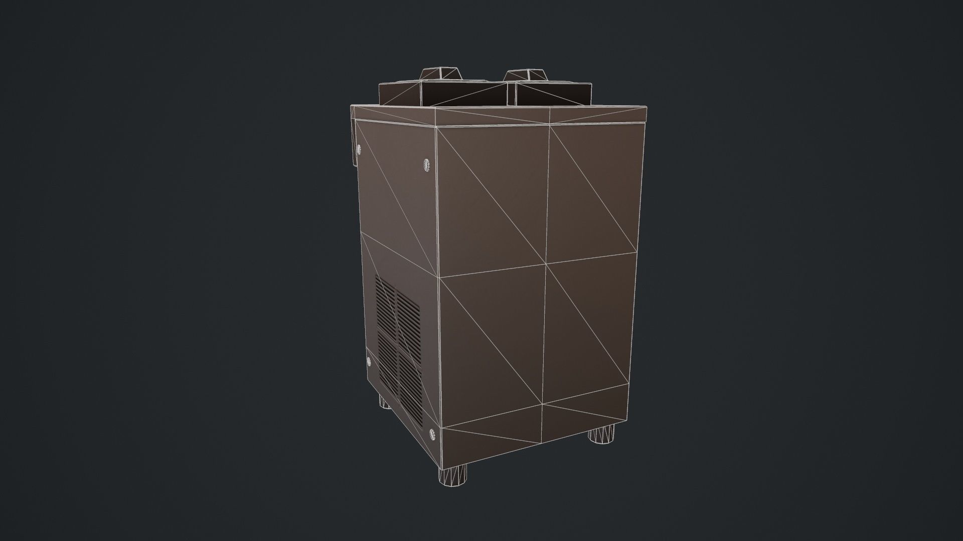 Ice Cream Machine Soft Serve Low-poly 3D model_19