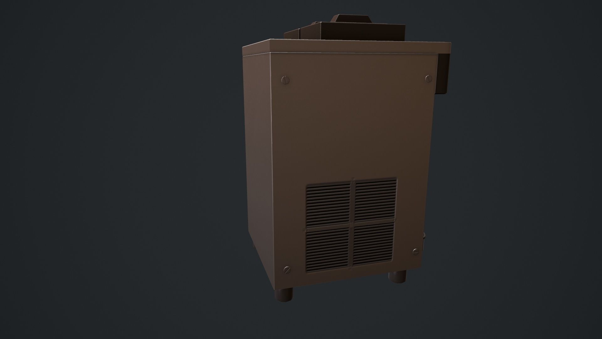 Ice Cream Machine Soft Serve Low-poly 3D model_6