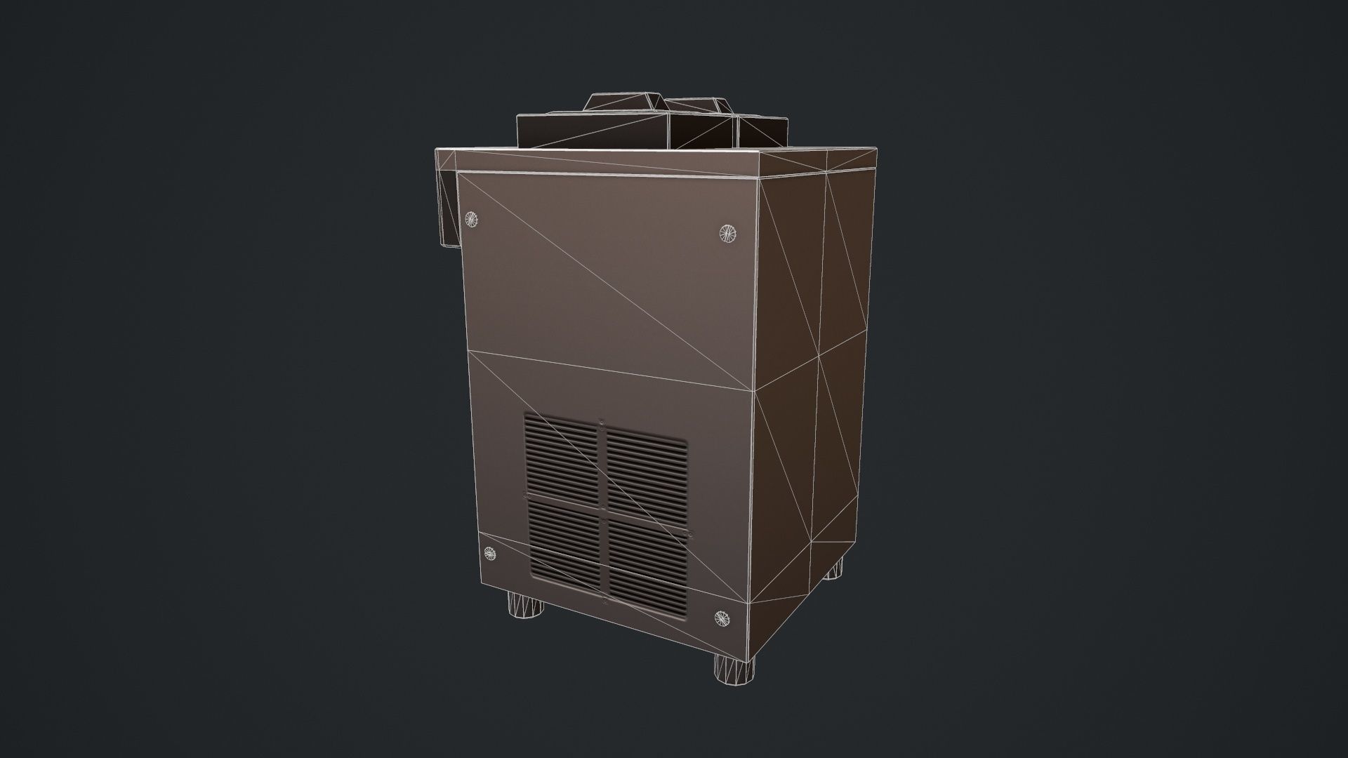 Ice Cream Machine Soft Serve Low-poly 3D model_18