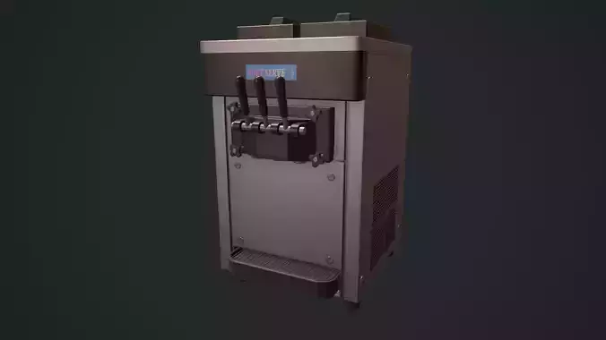 Ice Cream Machine Soft Serve Low-poly 3D model