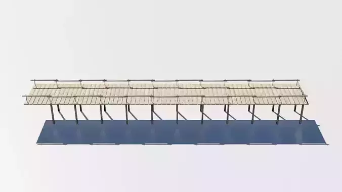 Wood bridge adapted for your games Low-poly 3D model 2 lod Low-poly 3D model
