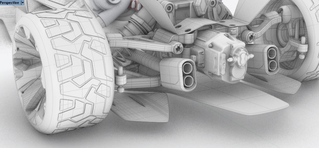 Senna Rally Fighter V12 Low-poly 3D model_6