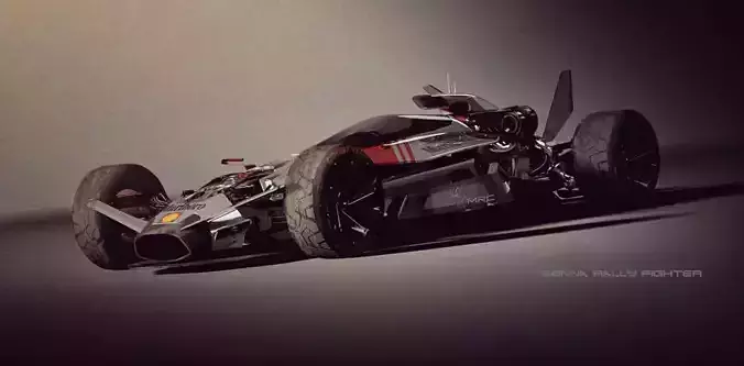 Senna Rally Fighter V12 Low-poly 3D model