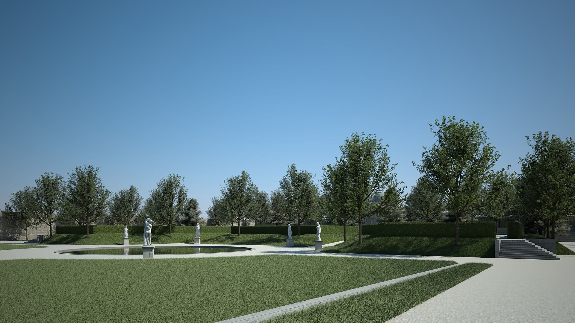 House and Garden 3D model_12