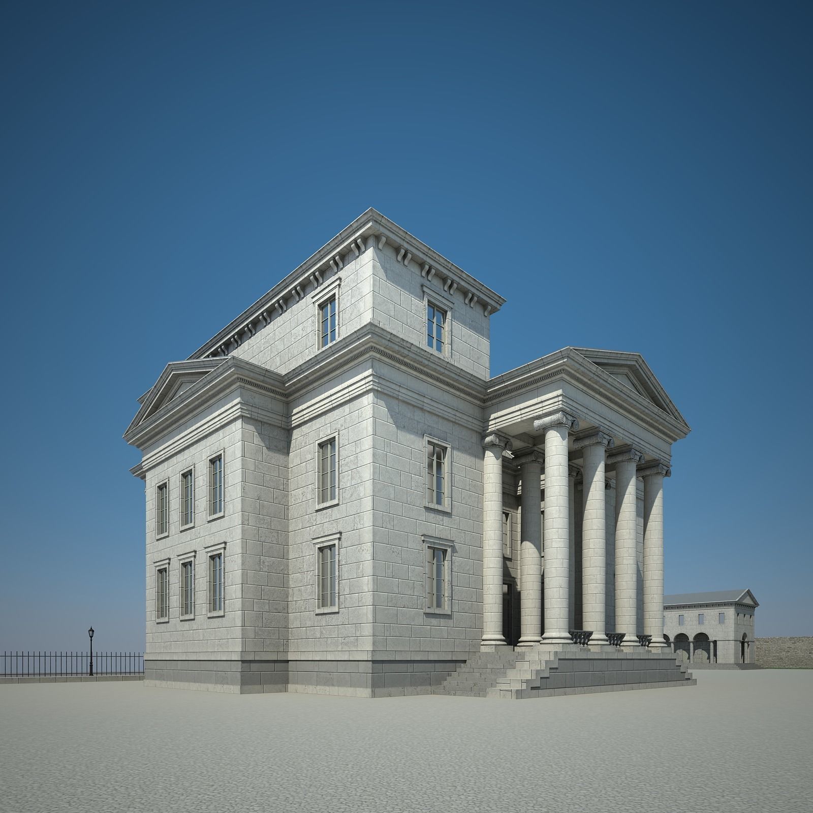 House and Garden 3D model_5