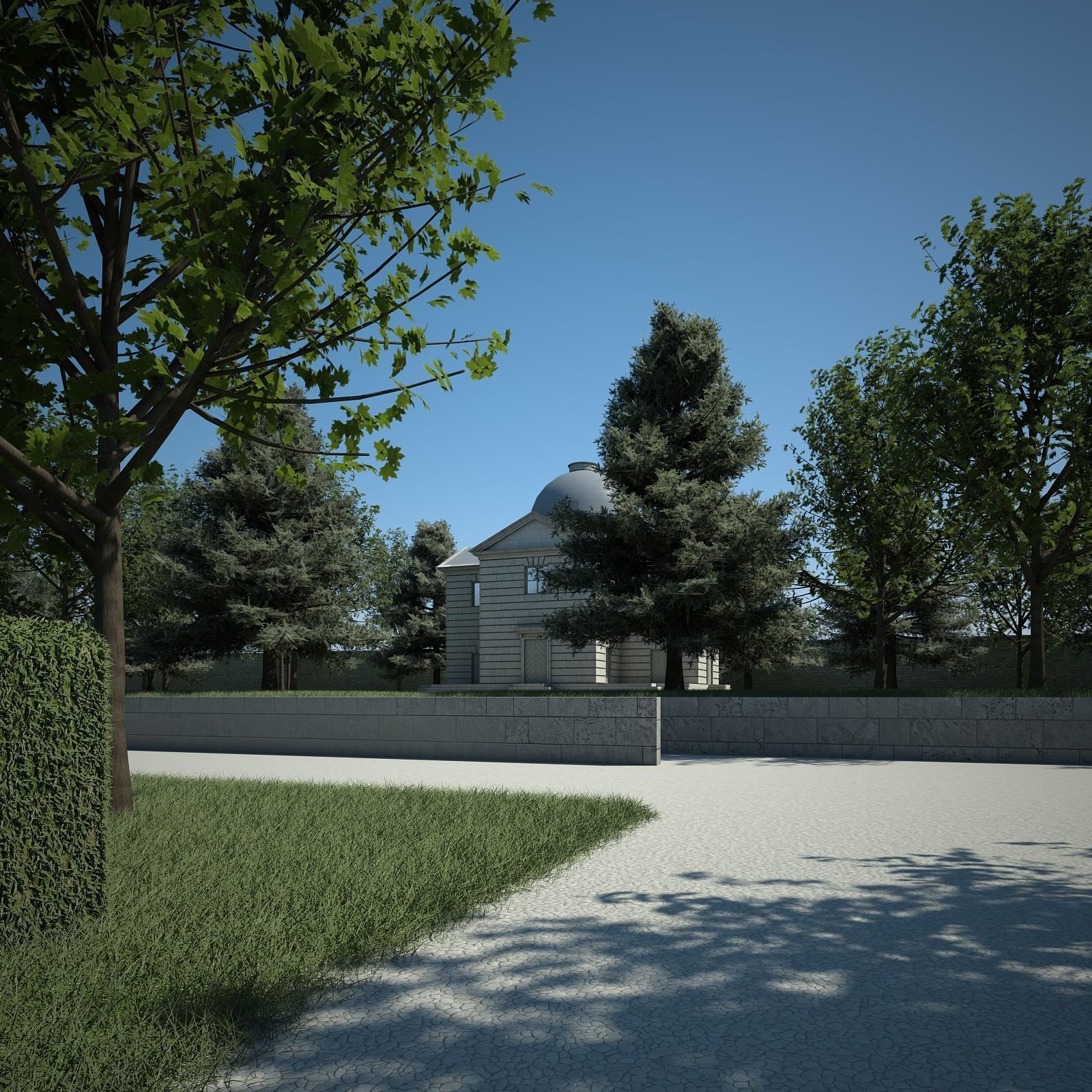 House and Garden 3D model_15