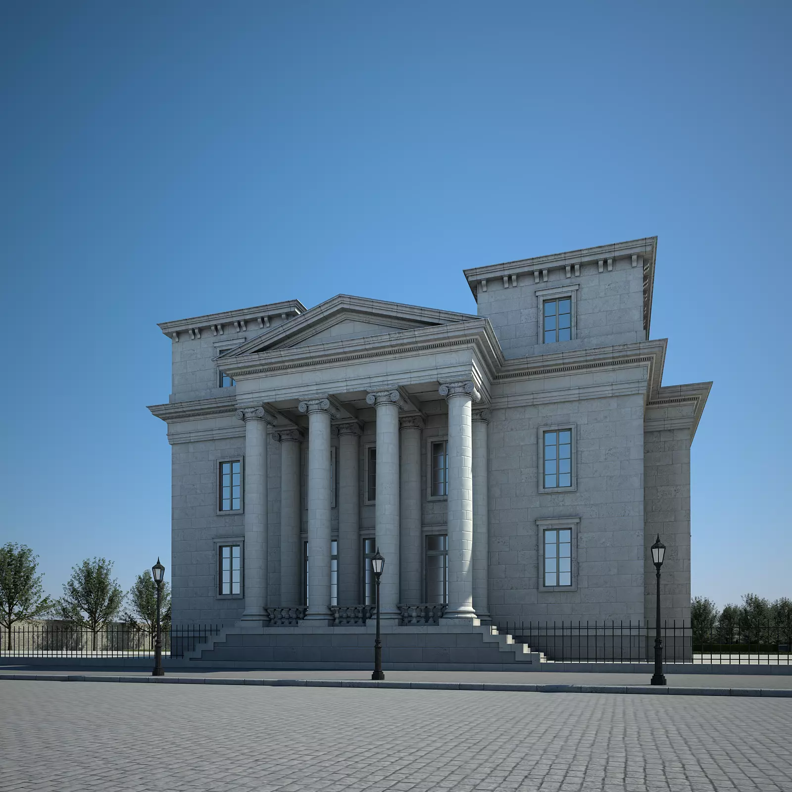 House and Garden 3D model_0