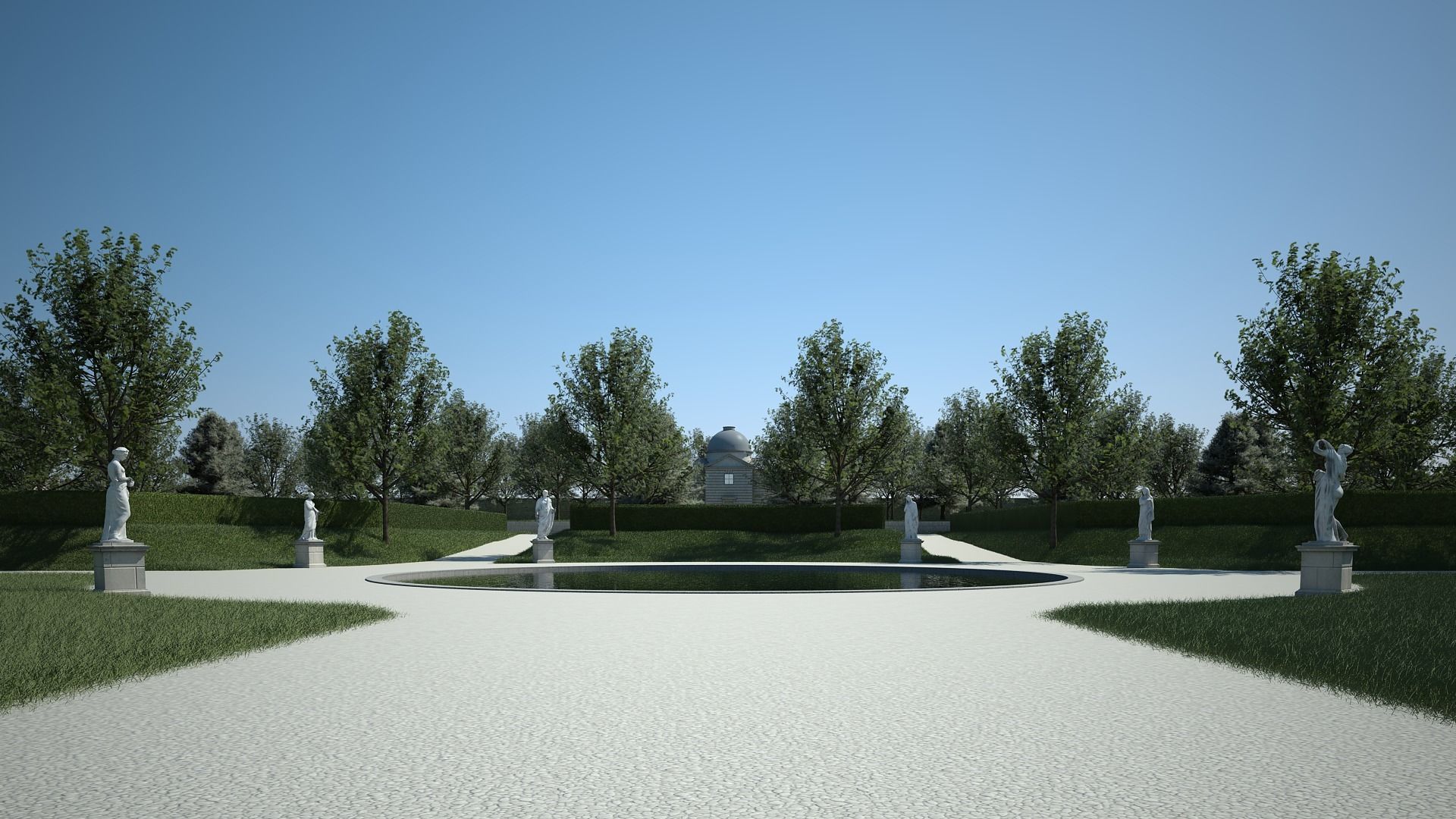 House and Garden 3D model_13