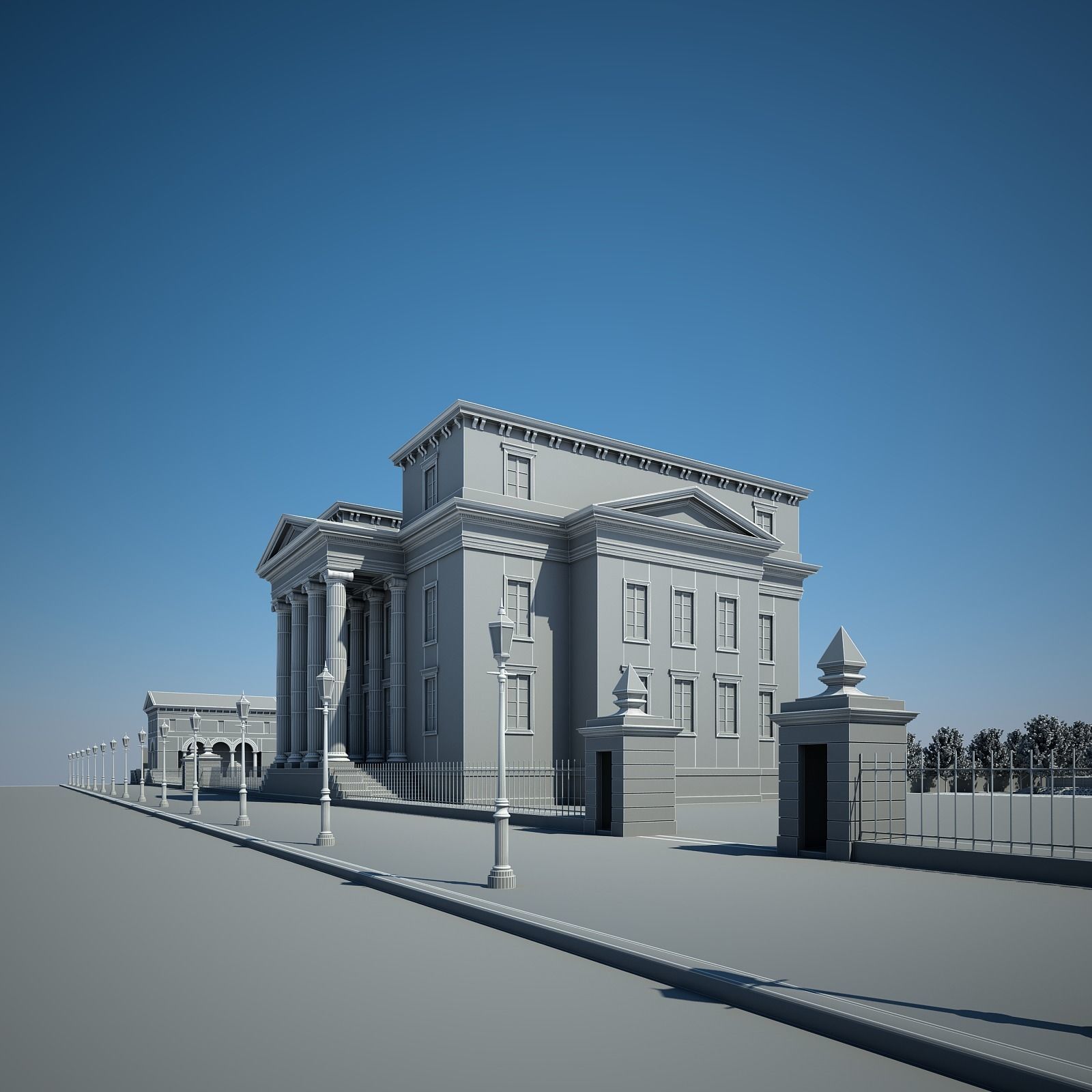 House and Garden 3D model_23