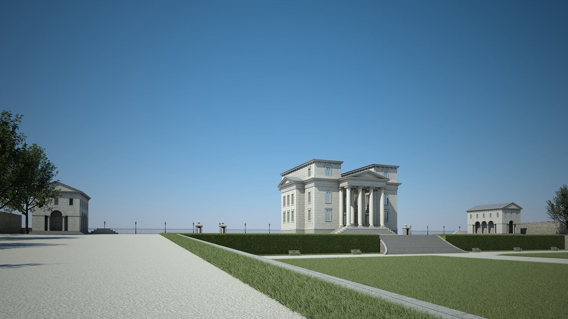 House and Garden 3D model_8