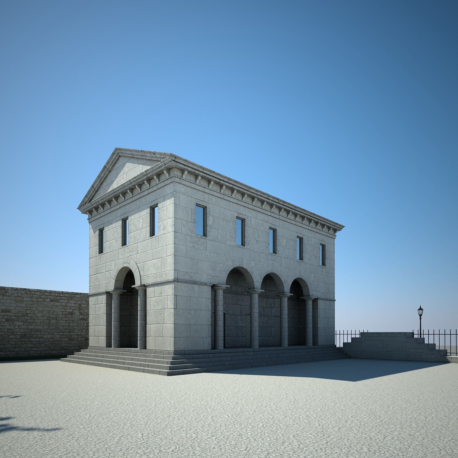 House and Garden 3D model_7