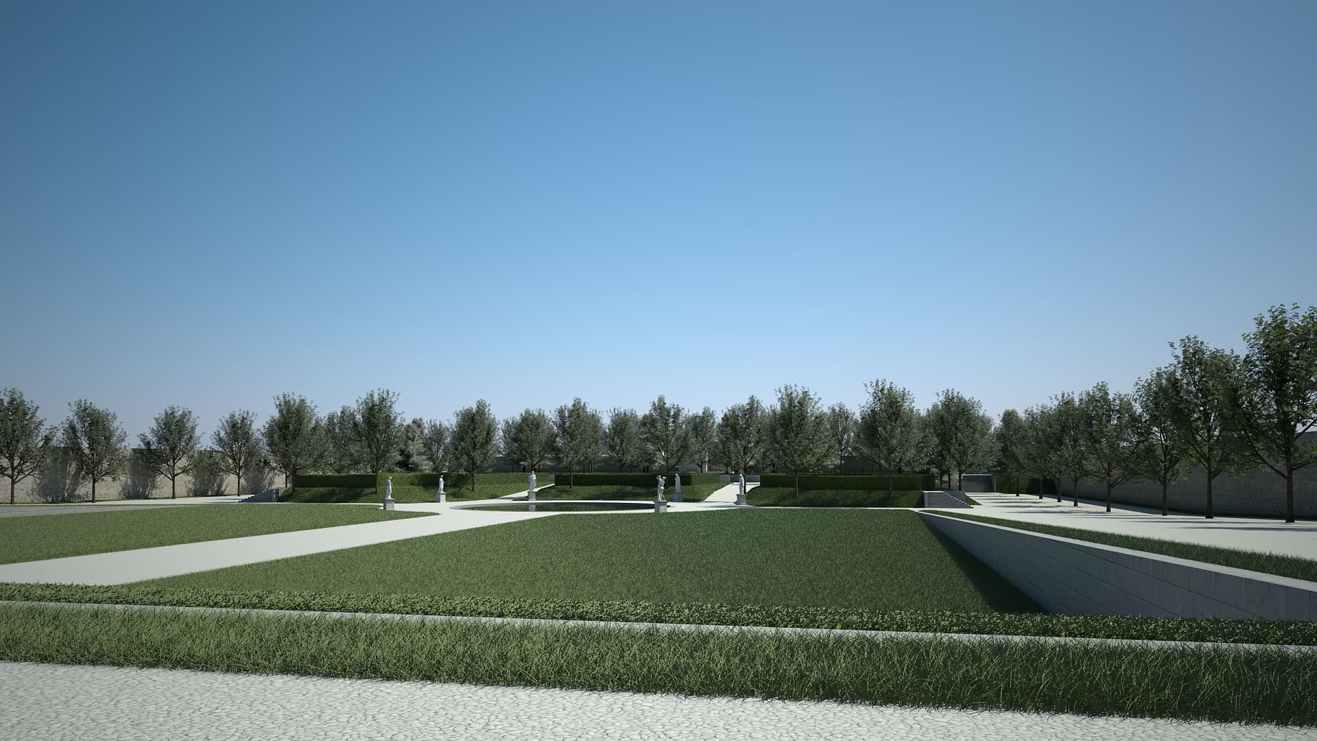 House and Garden 3D model_11