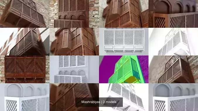 Mashrabiyas egyptian wooden shutters