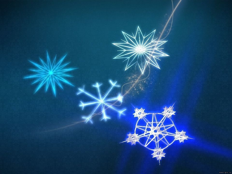 Snow flakes collection Low-poly 3D model_2