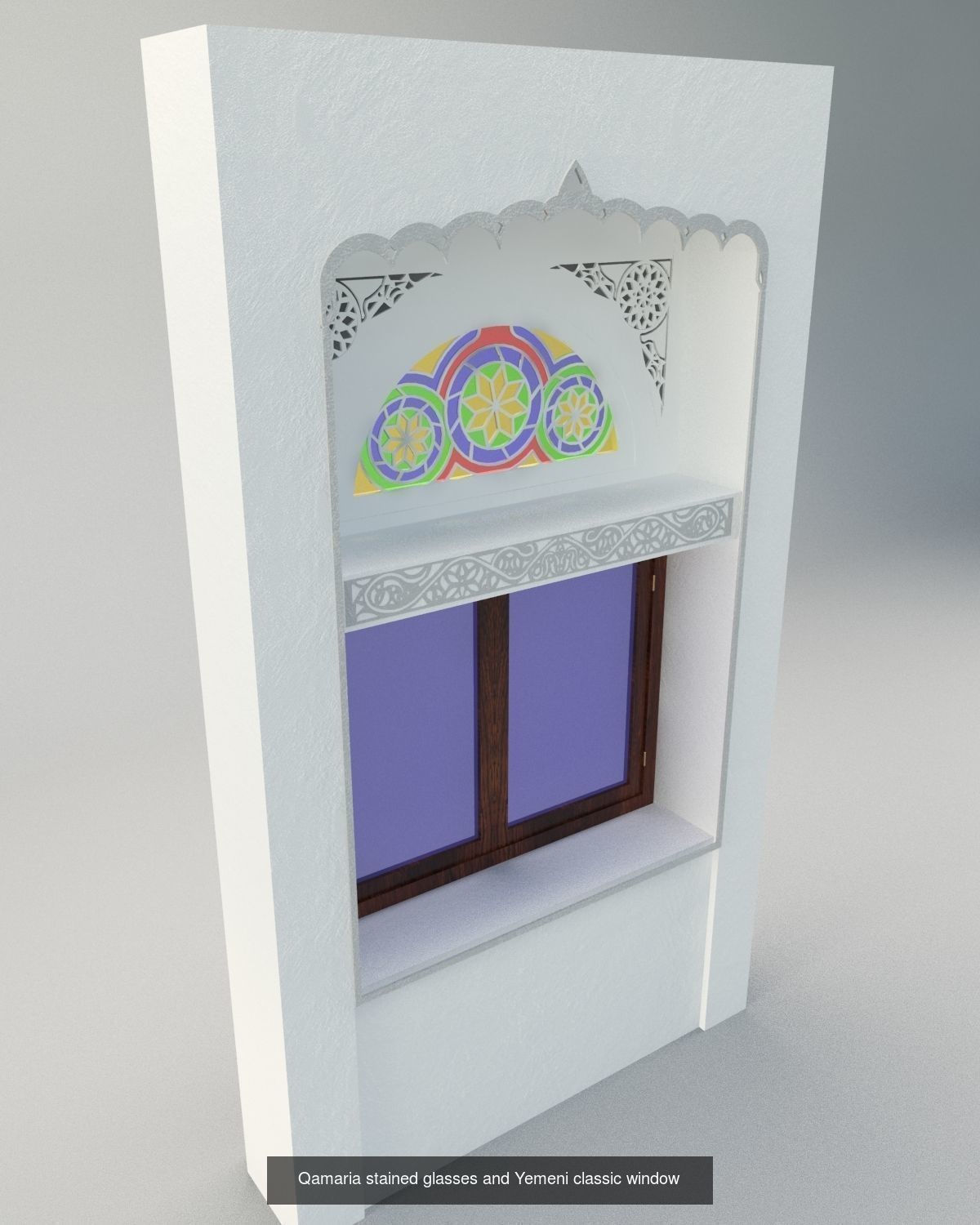 The Qamarias - stained glasses windows 3D Model Collection_5