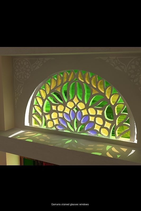 The Qamarias - stained glasses windows 3D Model Collection_3