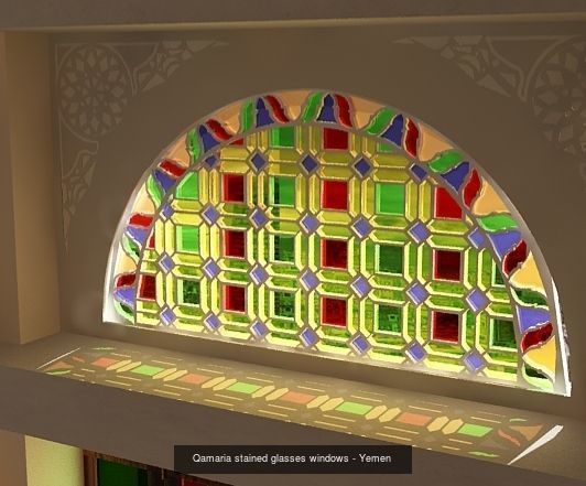 The Qamarias - stained glasses windows 3D Model Collection_4