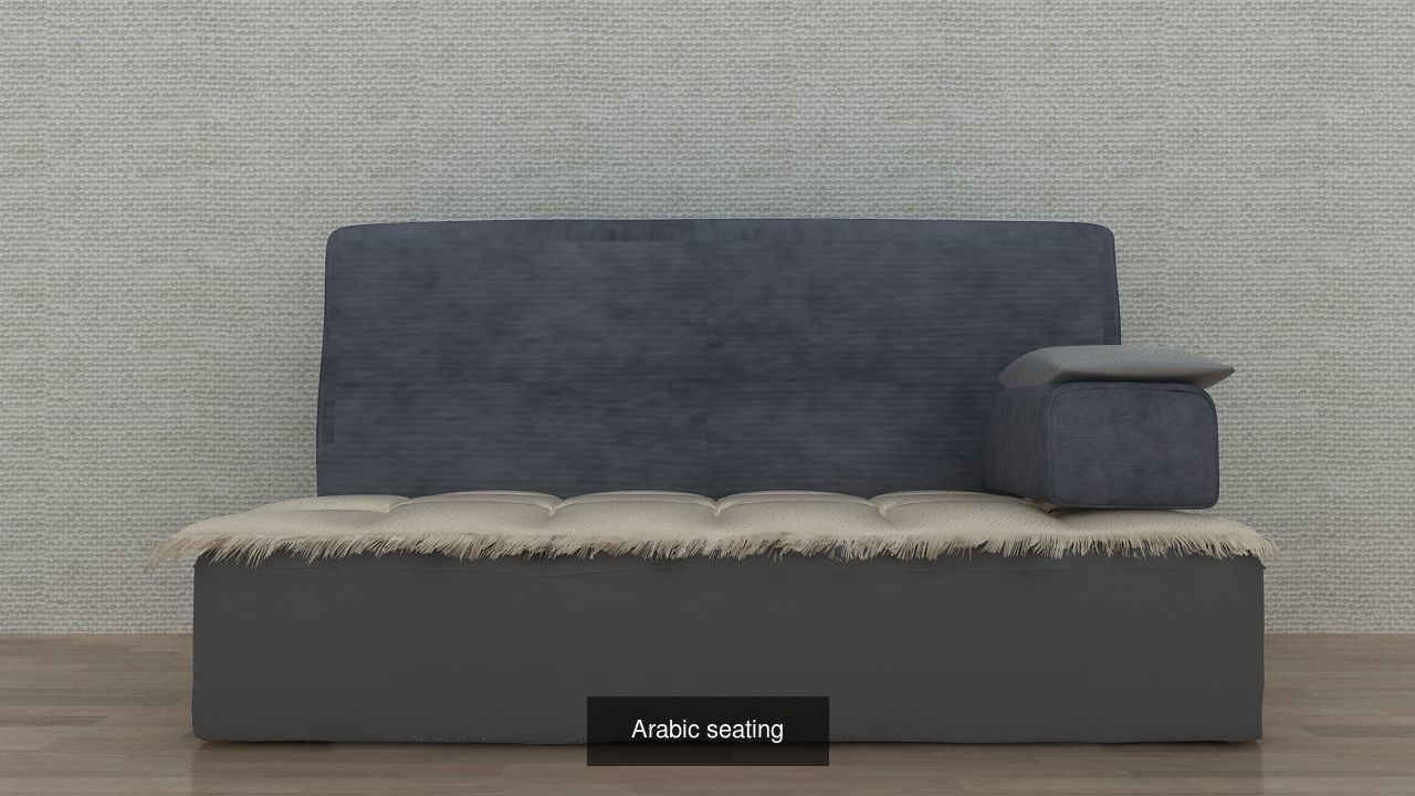 Furniture glass coffee table with tea cups and saucers 3D Model Collection_5