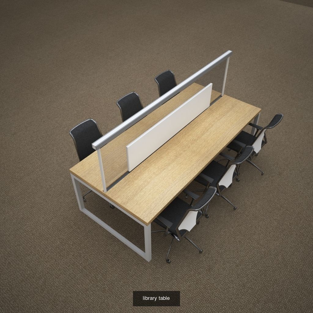 Furniture glass coffee table with tea cups and saucers 3D Model Collection_4