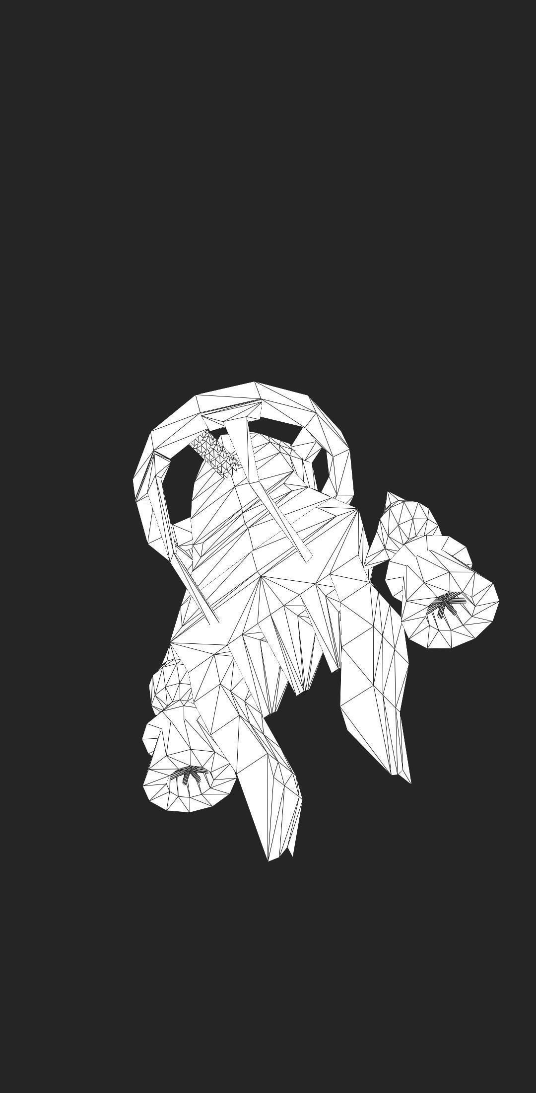 Spaceship Low-poly 3D model_24