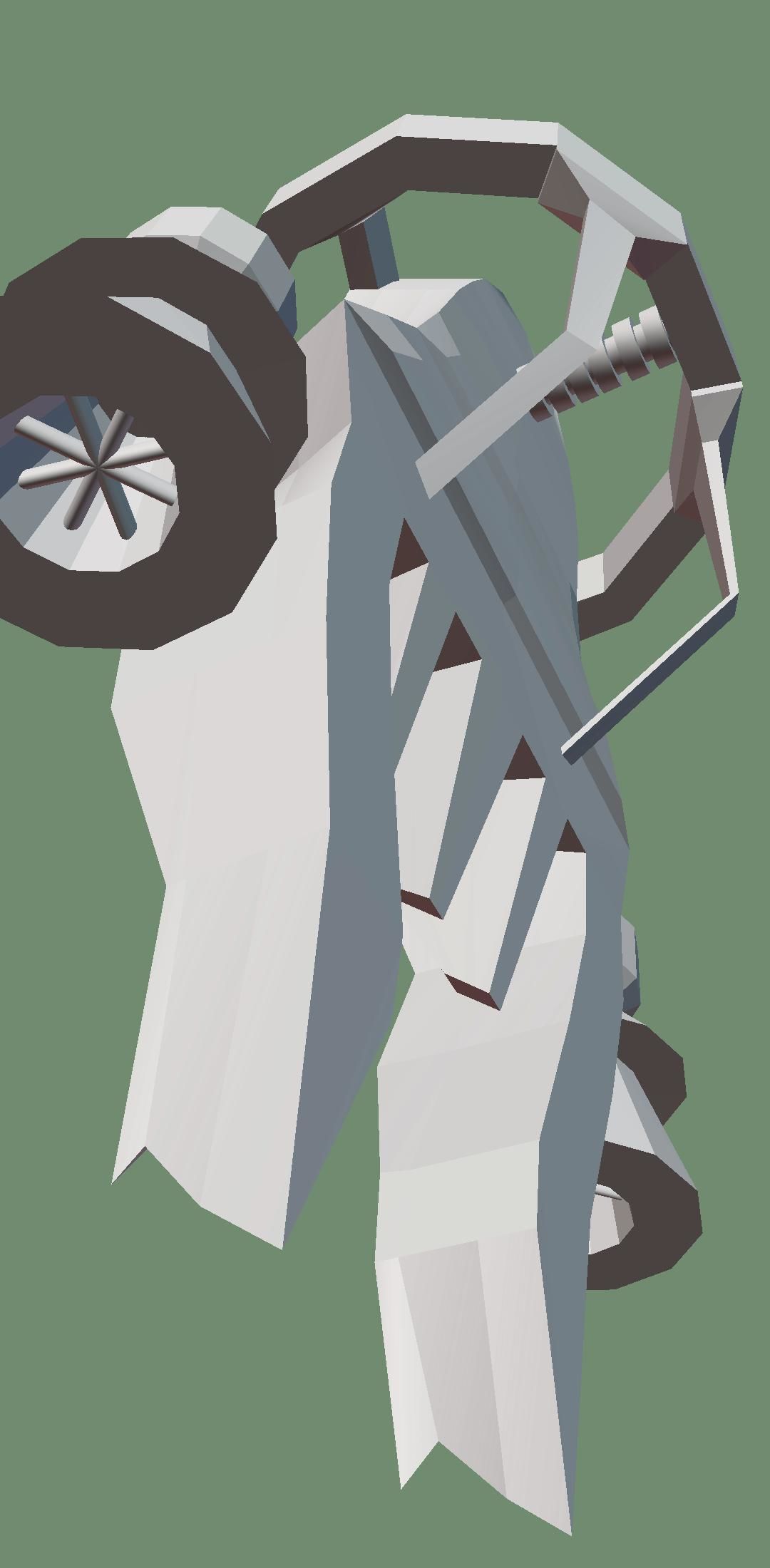 Spaceship Low-poly 3D model_10