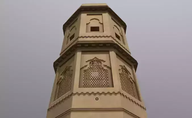 Amber Fort Tower 3D Model