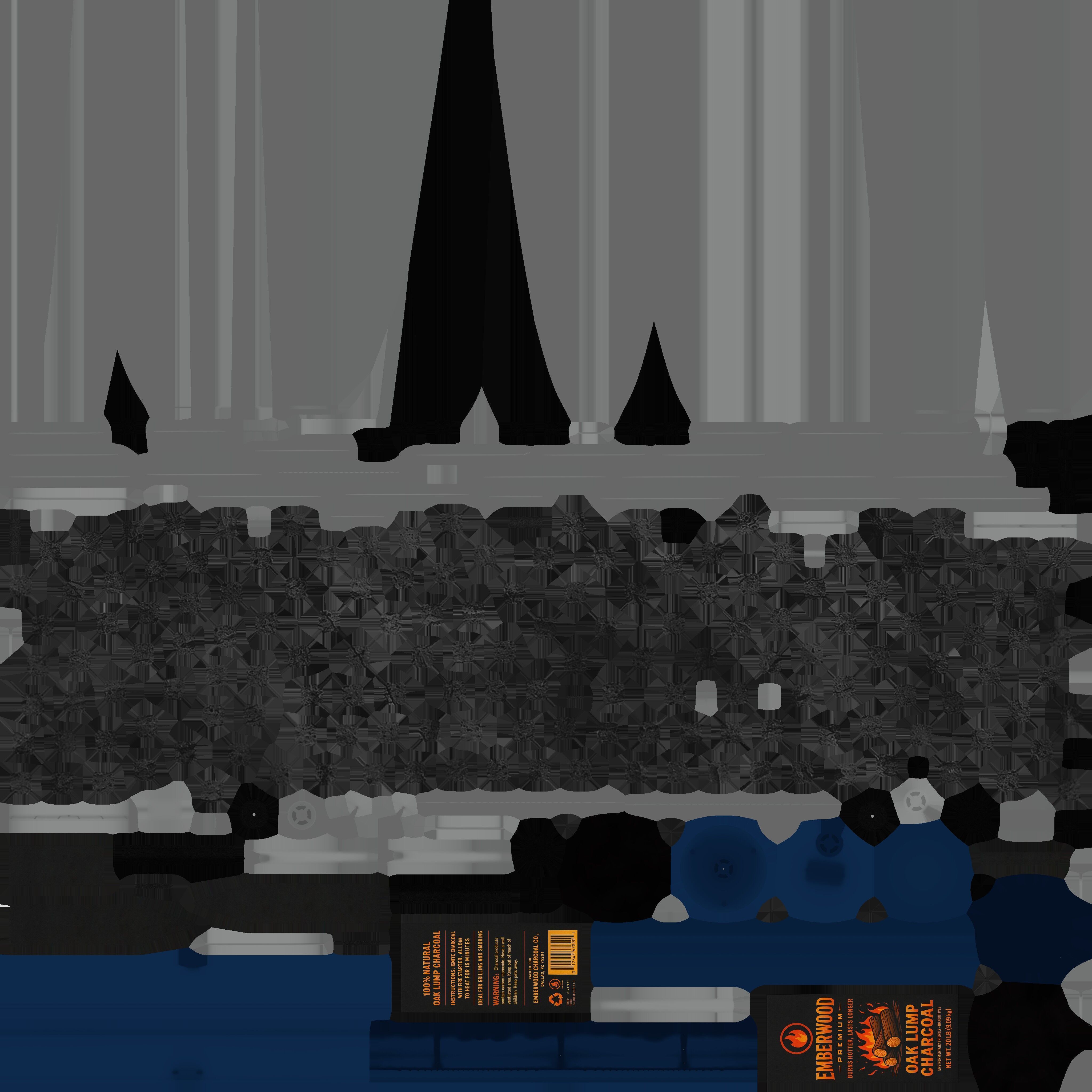 Charcoal Grill Low-poly 3D model_14