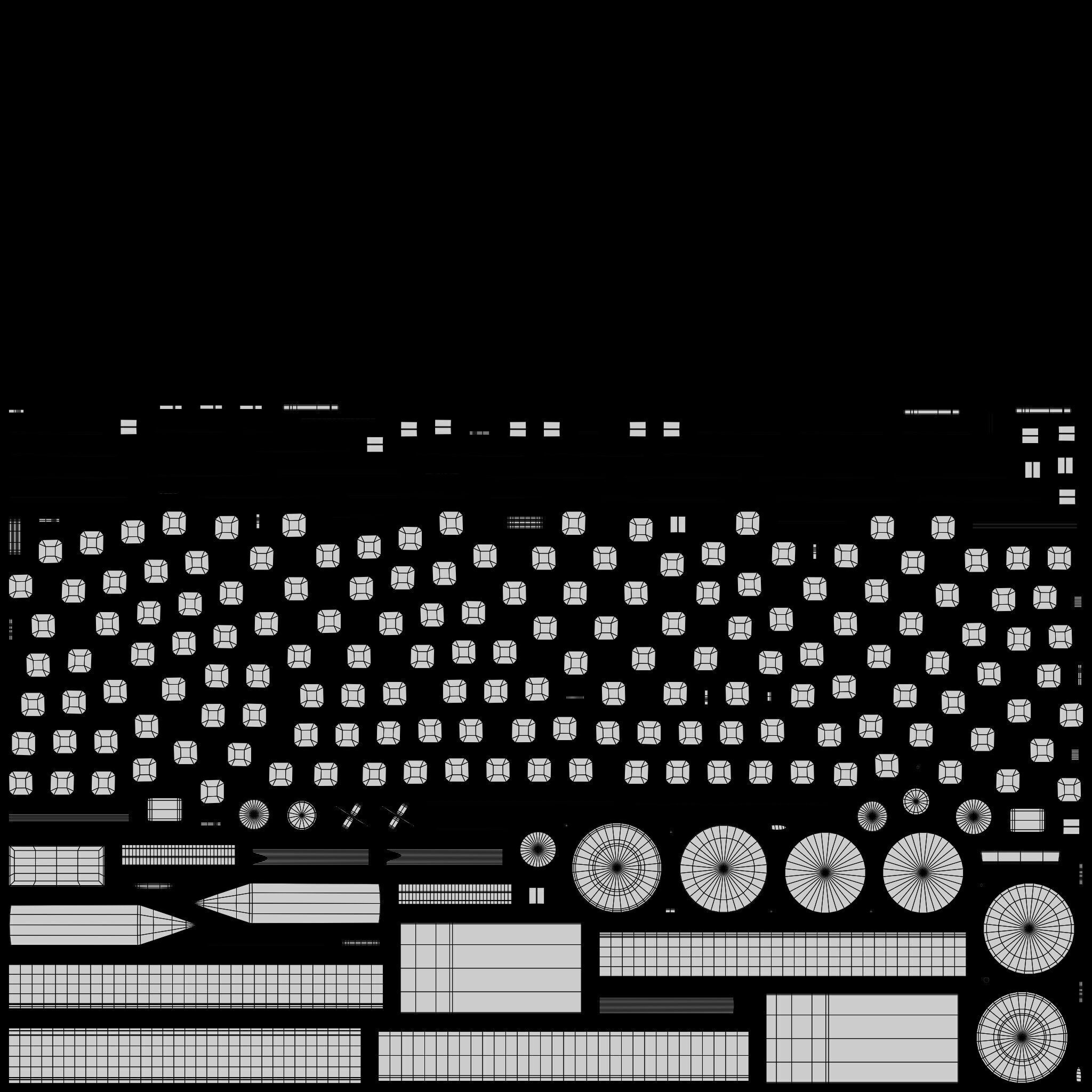 Charcoal Grill Low-poly 3D model_15
