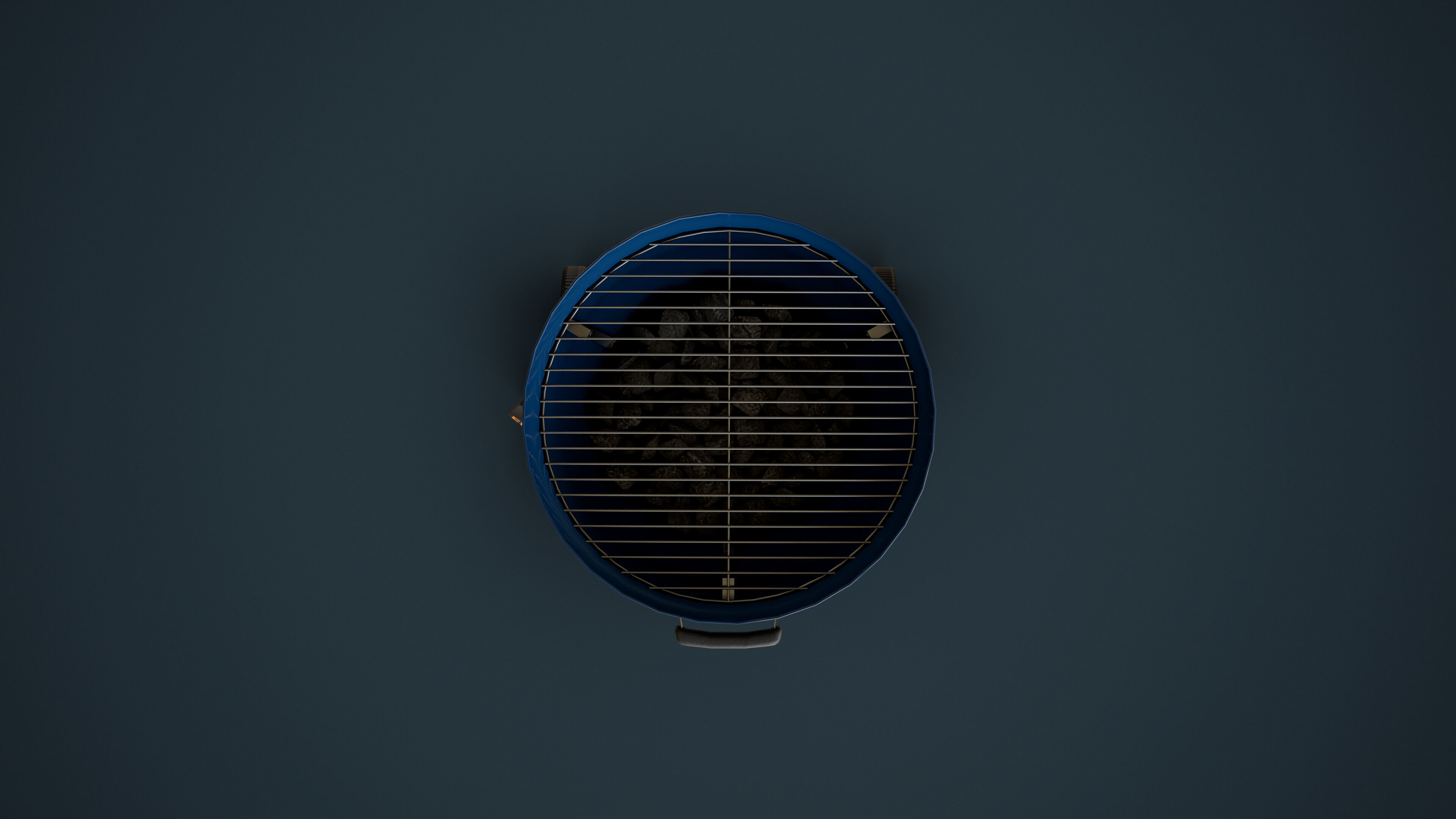 Charcoal Grill Low-poly 3D model_8